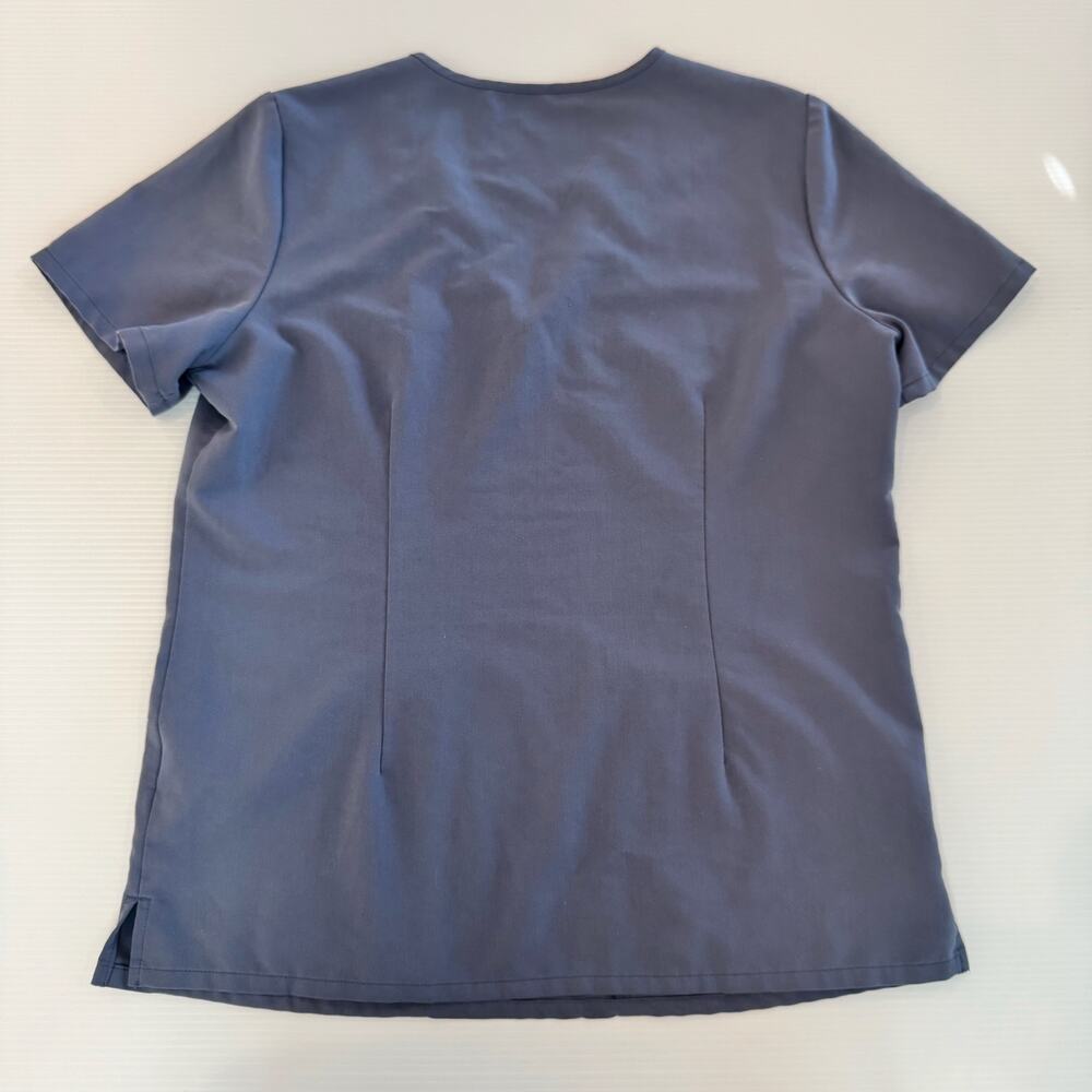 FIGS Casma Scrub Top Women's Medium Space Navy PO 2699 Rare Retired Blue Gray - Picture 7 of 9
